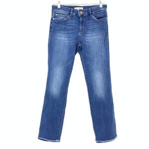 DL1961 Mara InstaSculpt Straight Ankle Jeans Womens Size 27 Medium Wash Denim